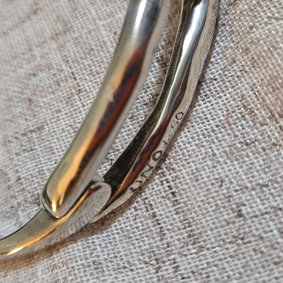 Uno de 50 latch hook silver bracelet - Picture 2 of 7